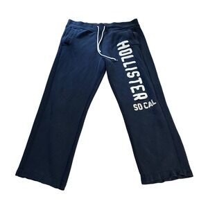 Hollister So Cal Navy Blue Sweatpants Joggers Athletic Pants Size L